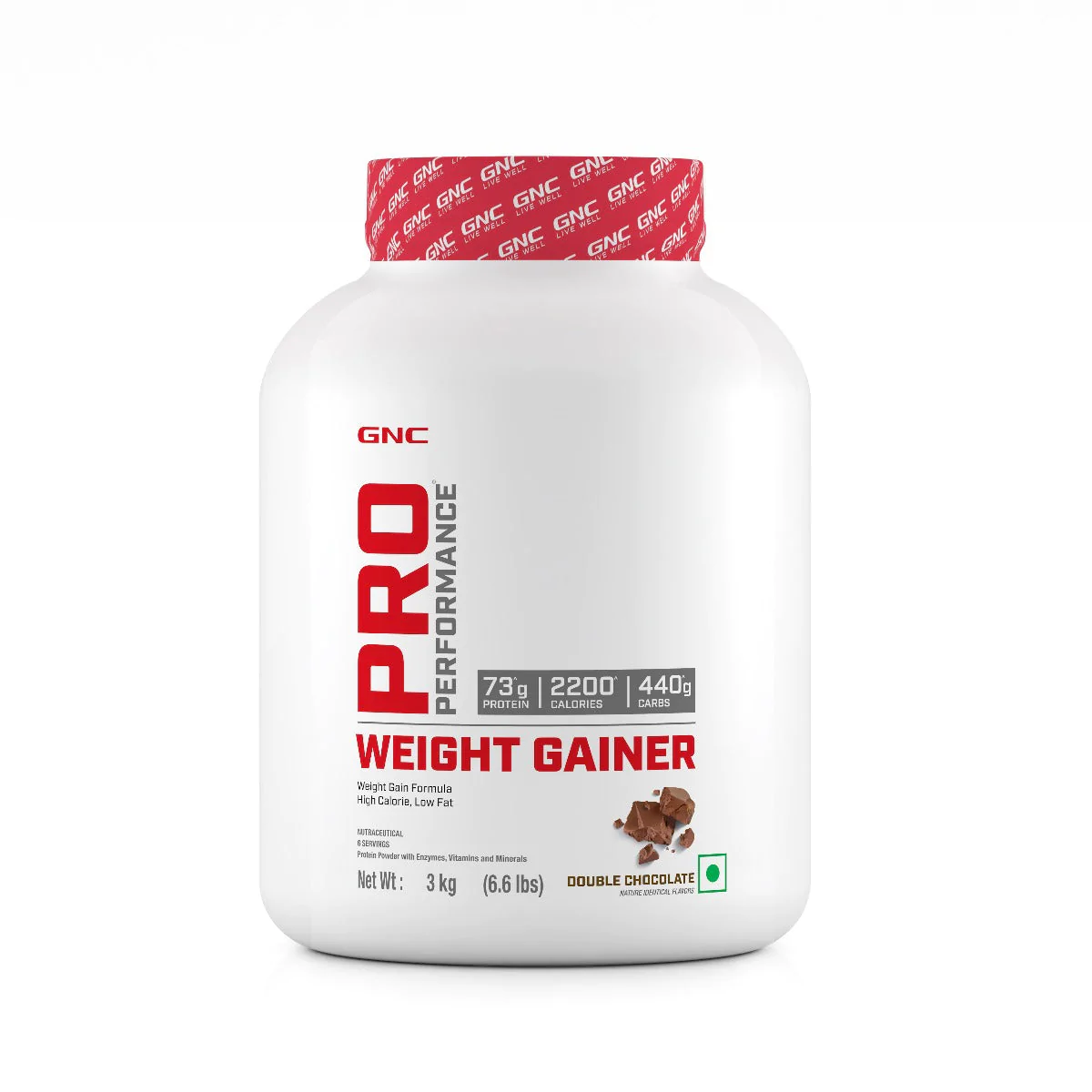 GNC Pro Performance Weight Gainer - Double Chocolate - 3 KG