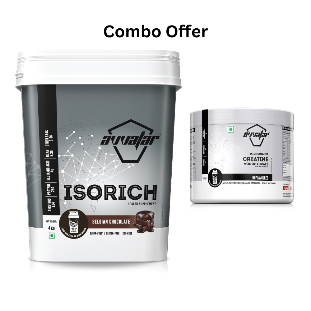 AVVATAR ISORICH WHEY PREOTEIN | 4KG | OFFER 100GM CREATINE FREE