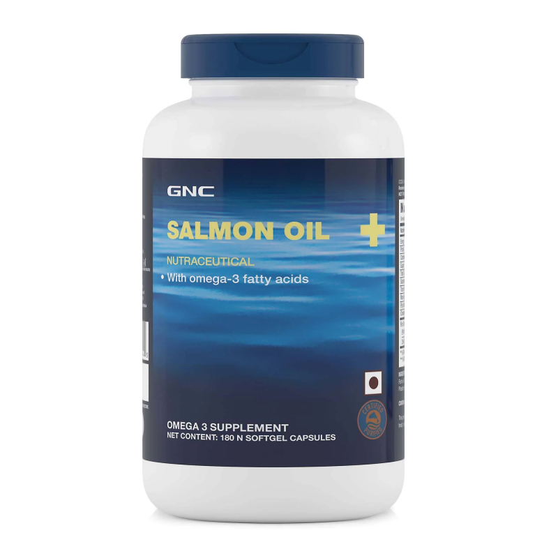 GNC Salmon Oil - 1000 mg - 180 Capsules