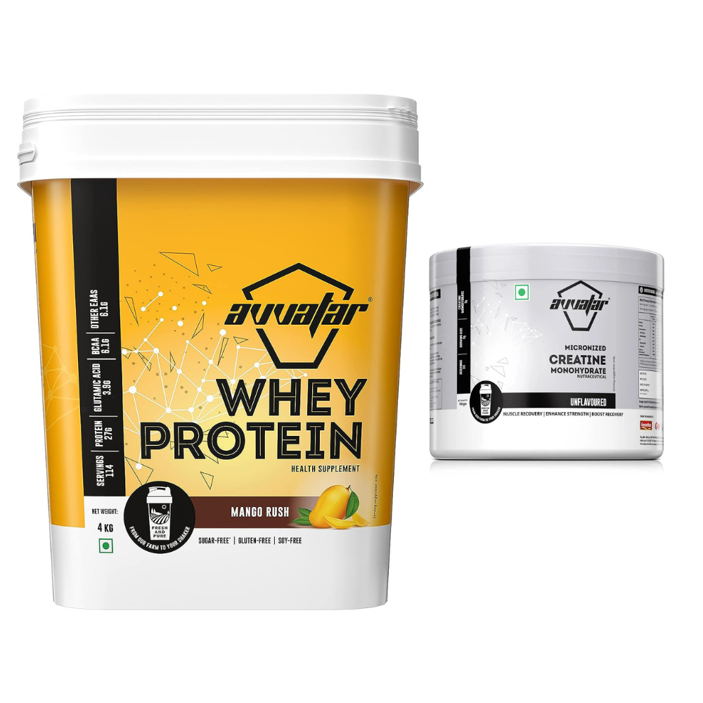 AVVATAR WHEY PROTEIN | 4KG | OFFER 100GM CREATINE FREE