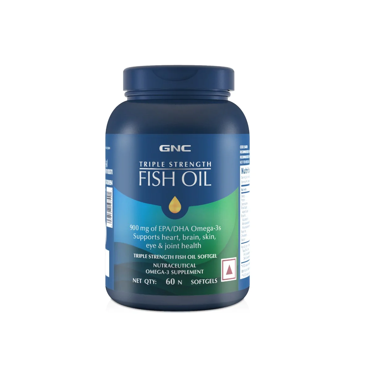 GNC Triple Strength Fish Oil - 60 Softgels