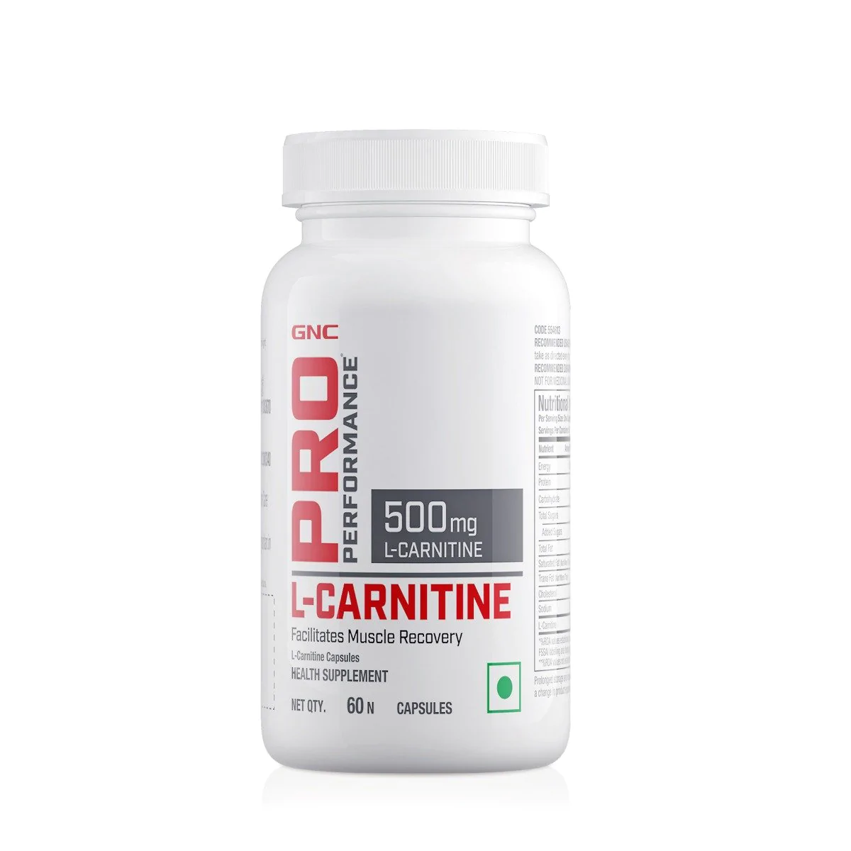 GNC Pro Performance L-Carnitine 500 mg - 60 Capsules