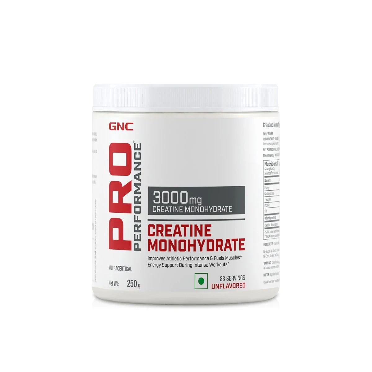 GNC Pro Performance Creatine Monohydrate - 250 gms