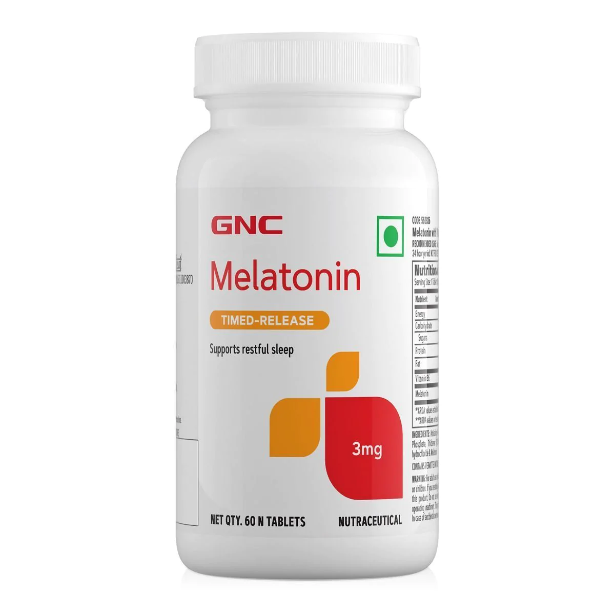 GNC Melatonin 3 mg - 60 Tablets